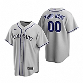 Colorado Rockies Customized Nike Gray Stitched MLB Cool Base Road Jersey,baseball caps,new era cap wholesale,wholesale hats